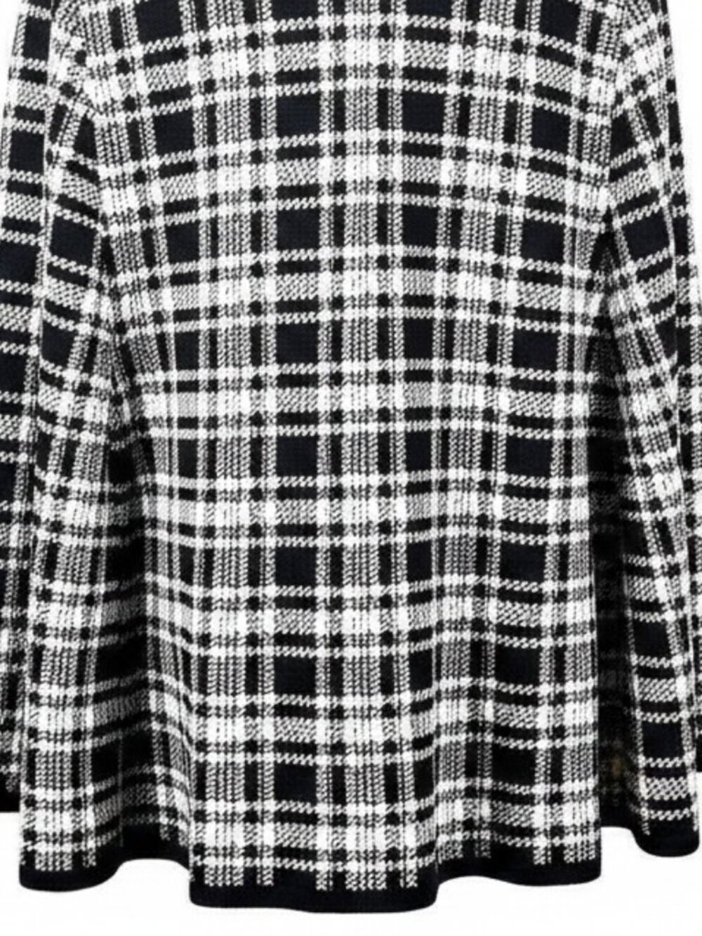 Skovhuss *Danish* Black Plaid Cotton Blend Leather Closure Cape - Picture 12 of 15